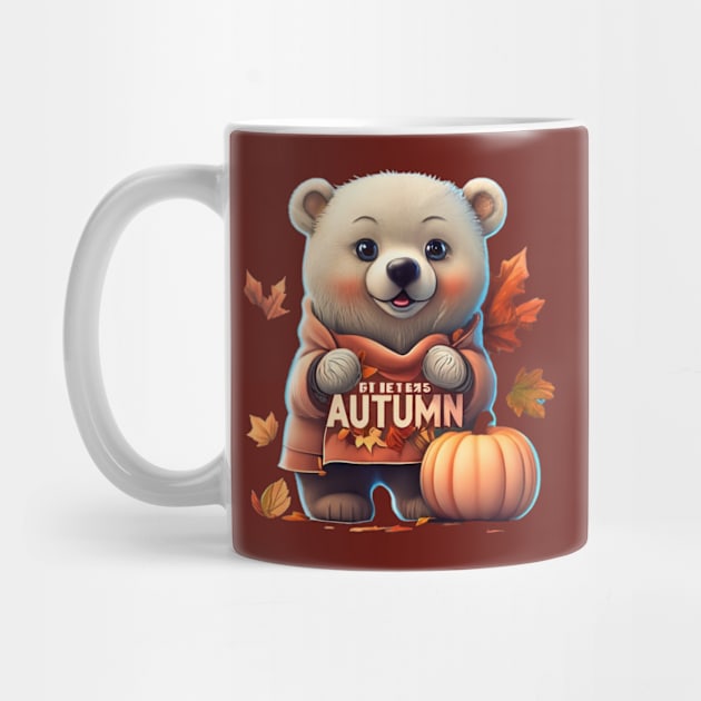 polar bear, autumn style by AOAOCreation